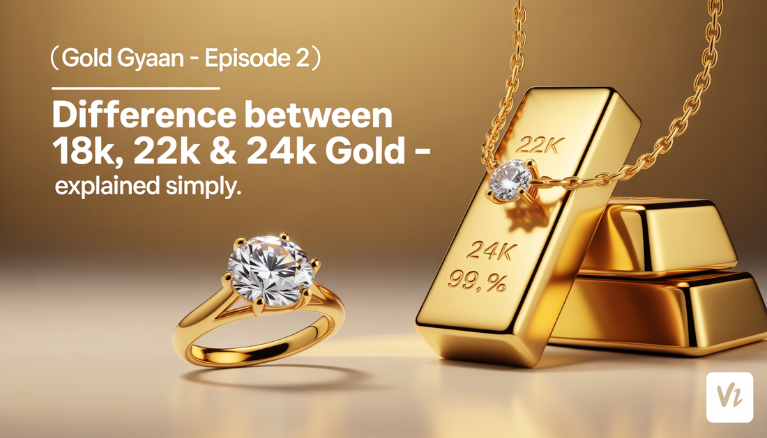 differnce between 18k 22k 24k gold