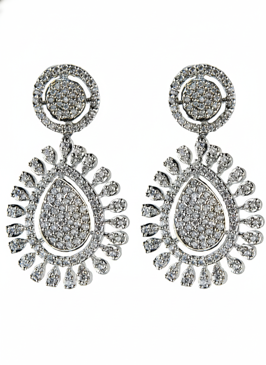 Elegant Silver Drop Earrings