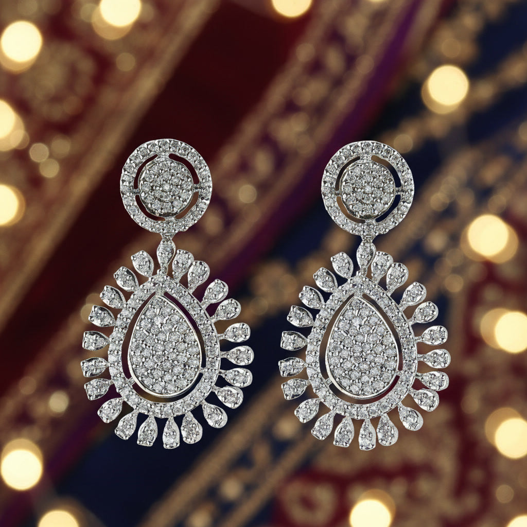 Elegant Silver Drop Earrings