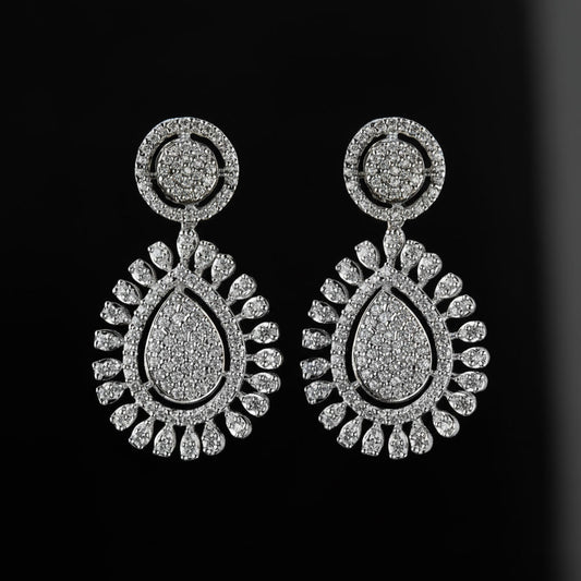 Elegant Silver Drop Earrings
